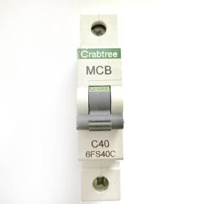Crabtree 6FS40C C40 40A 40 Amp MCB Circuit Breaker Type C